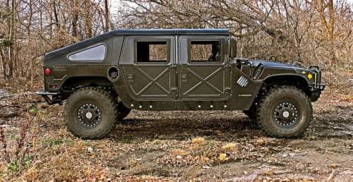 AVA Complete Humvee Hard Top with Roll Cage, 4 Door Slant Back
