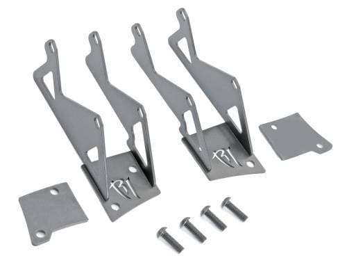 Rigid Industries Mounting Bracket, Jeep (2007-17) Wrangler JK Dual D-Series A-Pillar Mount Kit