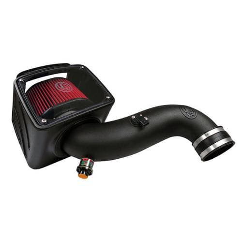 S&B Cold Air Intake Kit for Chevy/GMC (2007-10) LMM Duramax (Cotton Cleanable, Red)