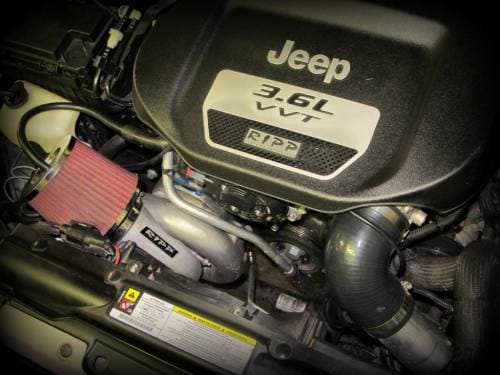 RIPP Supercharger Kit for Jeep (2015-18) Wrangler JK/JKU 3.6L, Manual Trans / Standard Intercooler / Left Hand Drive