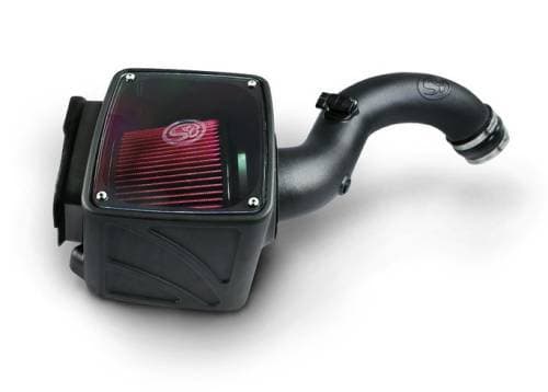 S&B Cold Air Intake Kit for Chevy/GMC (2004-05) 6.6L LLY Duramax (Cotton Cleanable, Red)
