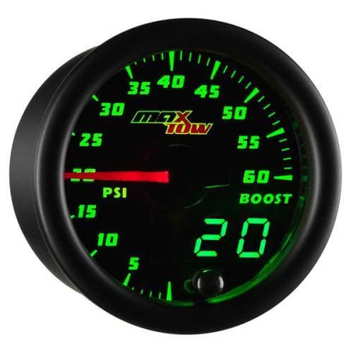 MaxTow Double Vision Boost Pressure Gauge, 60psi