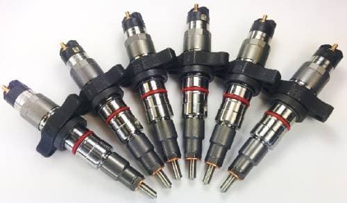 Dynomite Diesel Reman Fuel Injector Set for Dodge (2007.5-18) 6.7L Cummins, 25% Over, 90HP