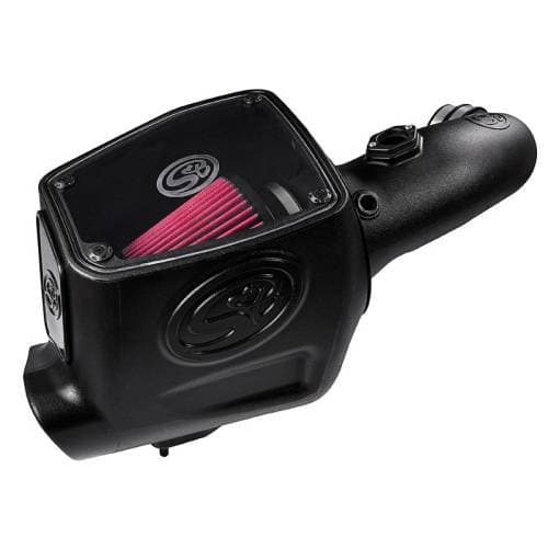S&B Cold Air Intake Kit for Ford (2008-10) F250/F350 6.4L, Power Stroke (Cotton Cleanable, Red)