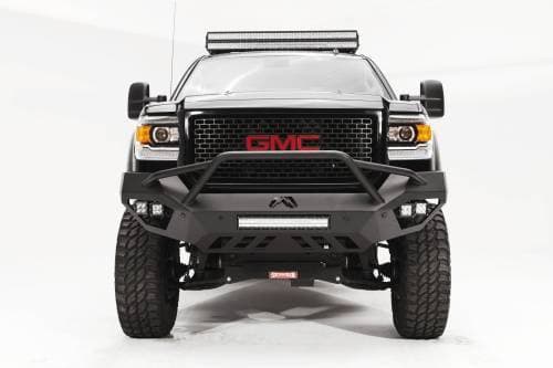 Fab Fours Vengeance Front Bumper, GMC (2015-18) 2500/3500, With Prerunner Bar