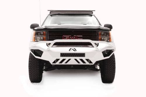 Fab Fours Vengeance Front Bumper, GMC (2011-14) 2500/3500, With Prerunner Bar (Black Powdercoat)