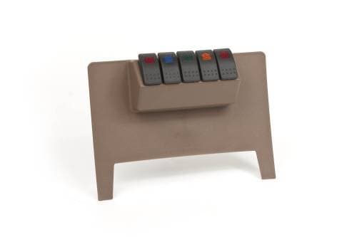DayStar Jeep Wrangler JK (2011-17) Switch Panel, Tan (Automatics Only)