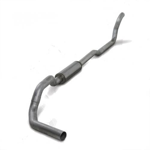 Diamond Eye 4" Turbo Back Exhaust, Dodge (1989-93) 2500/3500, 5.9L Cummins, 2wd, Single, Aluminized (W/ Muffler)