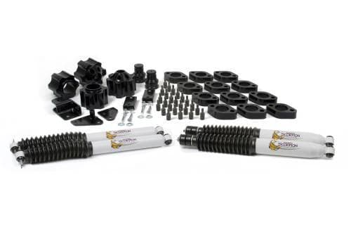 DayStar 4" Combo Kit, With 3" Lift Kit, 1" Body Lift Kit, Scorpion Shocks Automatic, Jeep JK Wrangler (2007-16)