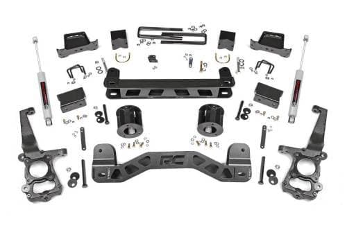 Rough Country Lift Kit for Ford (2015-18) F-150 (2WD), 5"