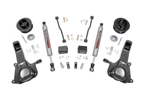 Rough Country Lift Kit for Dodge (2009-18) 1500, 2WD, 4"