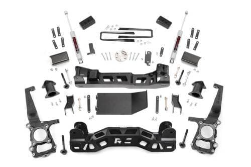 Rough Country Lift Kit for Ford (2009-14) F-150 (4WD), 4"