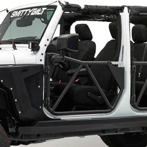Smittybilt SRC Gen2 Front Tube Doors, Jeep (2007-18) JK Wrangler