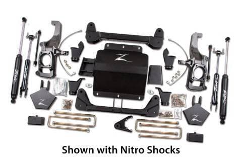 Zone Offroad 5" Suspension Lift Kit, Chevy,GMC (2011-18) 2500/3500 (W/ Factory mount top overloads)