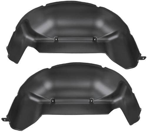 Husky Liners Wheel Well Guards for Ford (2011-16) F-250/F-350, Rear (Single Rear Wheel, Black)