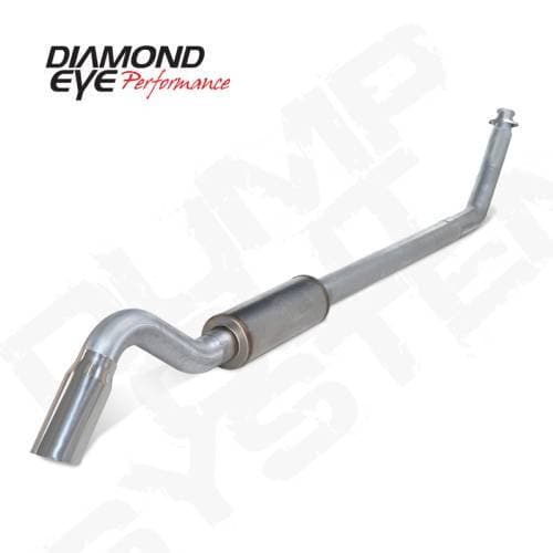 Diamond Eye 4" Turbo Back Exhaust, Dodge (1998.5-02) 2500/3500, 5.9L Cummins, Single, Aluminized, Turn Down