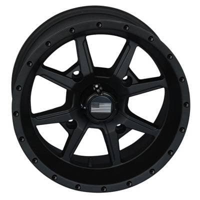 Frontline All Terrain 556, Stealth Flat  Black, UTV Wheels - 14" wheels, (4/110) 5+2 Offset, +10mm 