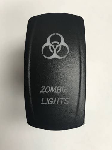 BTR C-Series Rocker Switch, Zombie Lights (On-Off) Amber