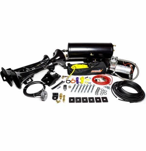 Kleinn Air Horn Kit, Ram (2014-19) 2500 & 3500 4 Door Short Bed (230 Beast Triple Train Horn) Complete Kit