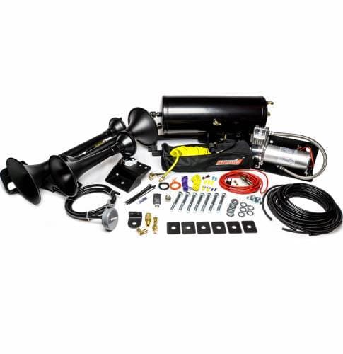 Kleinn Air Horn Kit, Ram (2014-19) 2500 & 3500 4 Door Short Bed (734 Demon Triple Train Horn) Complete Kit
