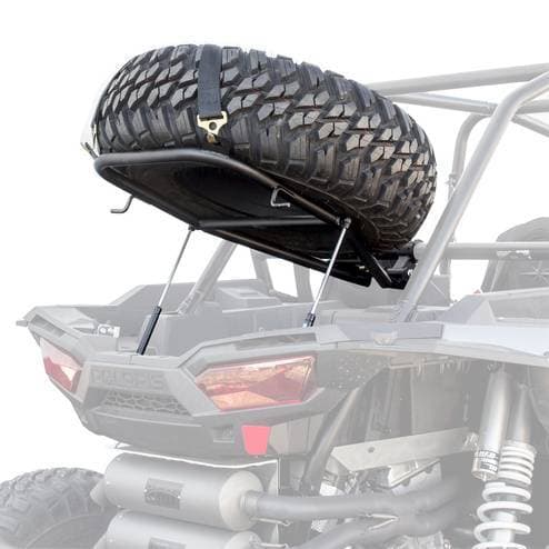 HMF Spare Tire Rack for Polaris (2014-23) RZR XP/4 1000 / (2016-23) RZR XP/4 Turbo, Black