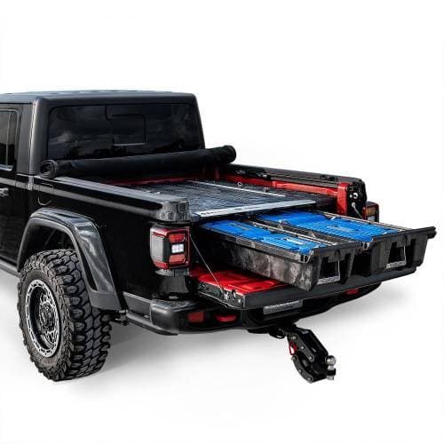 DECKED Truck Bed Storage Drawers & Accessories for Jeep (2020-24) Gladiator (5 FT Bed)