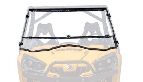 Can-Am Commander Flip Down Windshield (Scratch Resistant Polycarbonate) Clear