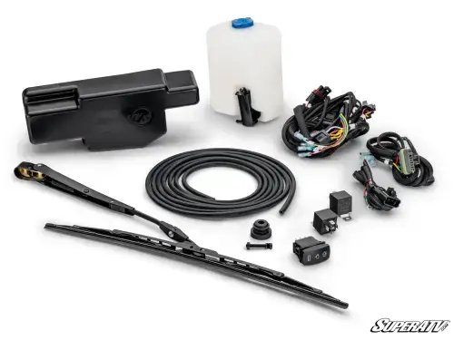 SuperATV Electric UTV Windshield Wiper for Maxdrive Power Flip Glass Windshields (FGWS-CA-DEF)