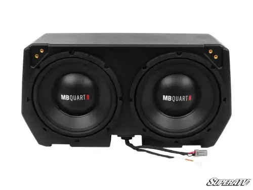 SuperATV MB Quart Tuned Subwoofer Kit for Can-Am (2016-24) Defender (400-Watt)