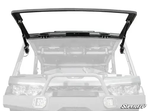 SuperATV Maxdrive Power Flip Glass Windshield for Can-Am (2016-24) Defender (w/out Wiper and Washer Kit)