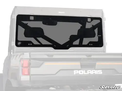 SuperATV Rear Glass Windshield for Polaris (2015-16) Ranger XP 570