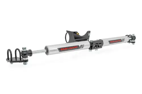 Rough Country Dual Steering Stabilizer Kit for Ford (2005-25) F-250/F-350 4x4 with 2-8" Lift, V2 Shocks