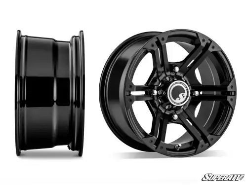 SuperATV Bandit Wheels H-Series, Black, (4/156 Bolt Pattern, 14 Inch)