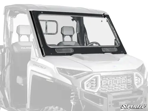 SuperATV Glass Windshield for Polaris (2024) Ranger XD 1500 (w/ driver's side wiper)