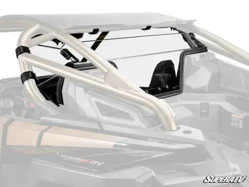 SuperATV Rear Windshield for Polaris (2025) RZR Pro R (2 Seat w/ Rockford Fosgate Audio, Standard Polycarbonate - Light Tint)