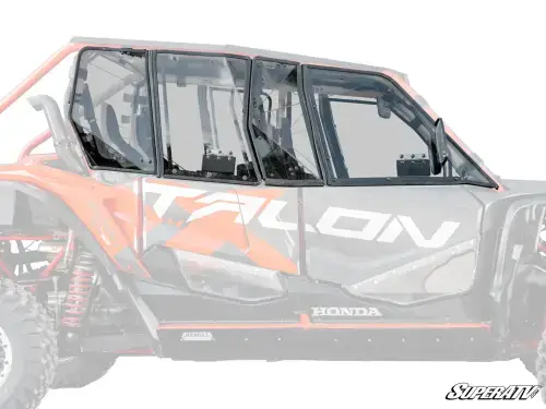 SuperATV Hard Cab Enclosure Upper Doors for Honda (2020-26) Talon 1000-4 (No Windshield)