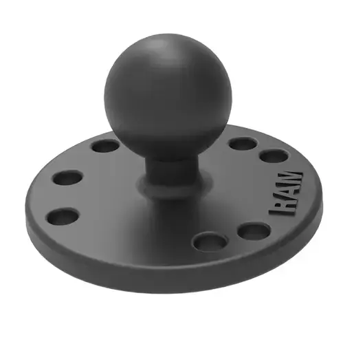Rugged Radios RAM Round Plate w/ Ball (C-Size - 1.5 Inch)