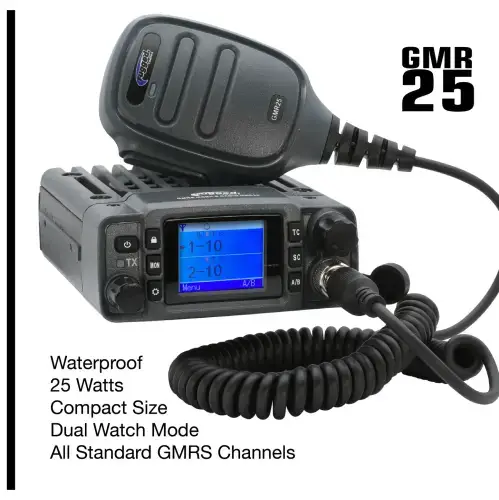 Rugged Radios Two-Way GMRS Mobile Radio Kit for Mercedes (2007-24) Sprinter Van (G1 Waterproof)