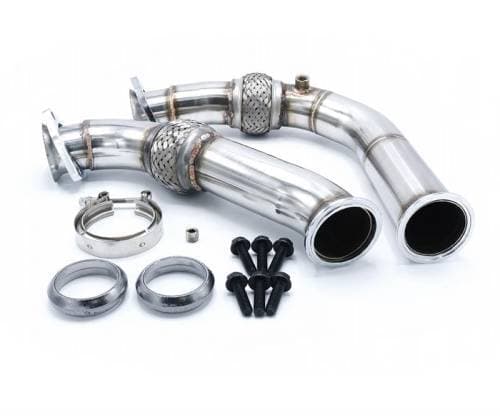 Dieselsite Bellowed Crossover Pipes for Chevy/GMC (1992-00) 6.5L Duramax (4WD (NOT Lifted))