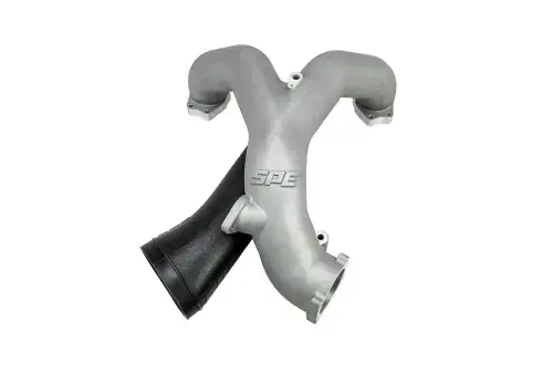 SPE Motorsport OE+ Performance Intake Manifold Kit for Ford (2015-19) 6.7L Power Stroke (CCV Reroute Kit, Raw Finish)