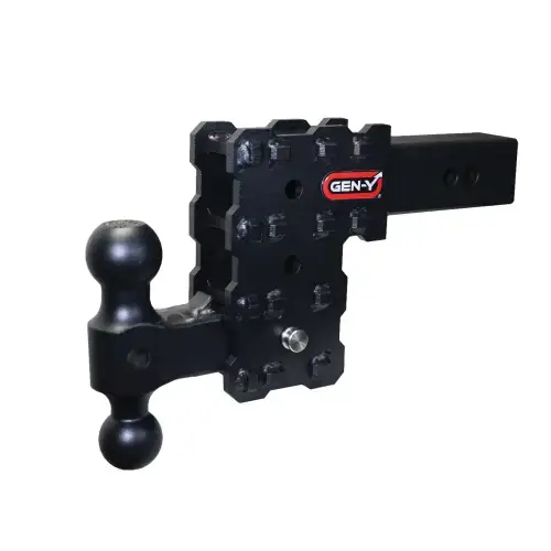 GEN-Y Hitch PHANTOM-X Drop Hitch (2.5″ Shank) 16K (Includes Dual Ball Mount and Pintle Lock, w/ 7.5" Drop (4 Adjustable Positions))