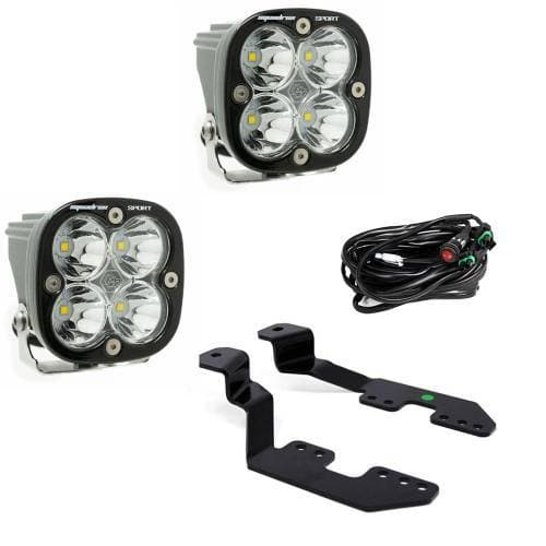 Baja Designs Squadron Sport A-Pillar Light Kit for Chevy/GMC (2014-18) Silverado/Sierra 1500 / (2015-19) Colorado/Canyon, Spot Light Pattern, Clear Lens