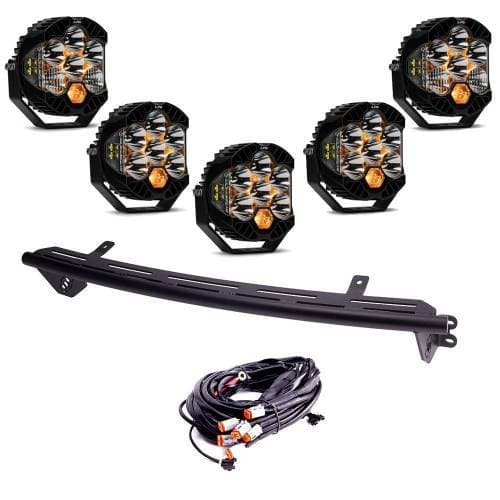 Baja Designs Bull Bar Light Kit for Ford (2023-25) F-250/350 Super Duty, LP6 Pro Lights, Driving/Combo Light Pattern, Clear Lens, Upfitter Wiring