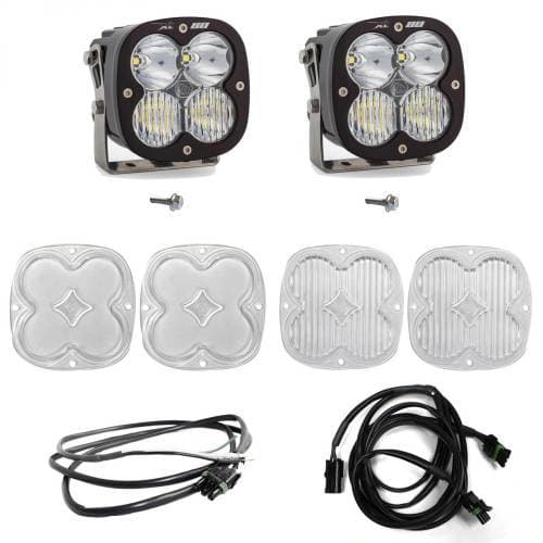 Baja Designs XL80 A-Pillar Light Kit for Ford (2021-25) Bronco / (2022-25) Bronco Raptor, Driving/Combo Light Pattern, Clear Lens, Upfitter Wiring