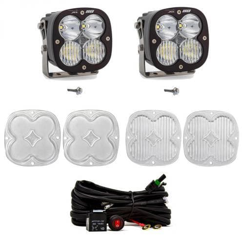 Baja Designs XL80 A-Pillar Light Kit for Ford (2021-25) Bronco / (2022-25) Bronco Raptor, Driving/Combo Light Pattern, Clear Lens, Toggle Wiring