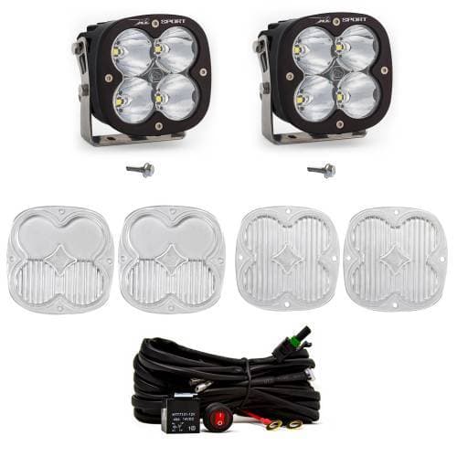 Baja Designs XL Sport A-Pillar Light Kit for Ford (2021-25) Bronco / (2022-25) Bronco Raptor, Spot Light Pattern, Clear Lens, Toggle Wiring
