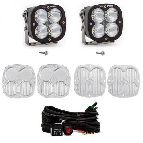Baja Designs XL Pro A-Pillar Light Kit for Ford (2021-25) Bronco / (2022-25) Bronco Raptor, Spot Light Pattern, Clear Lens, Toggle Wiring