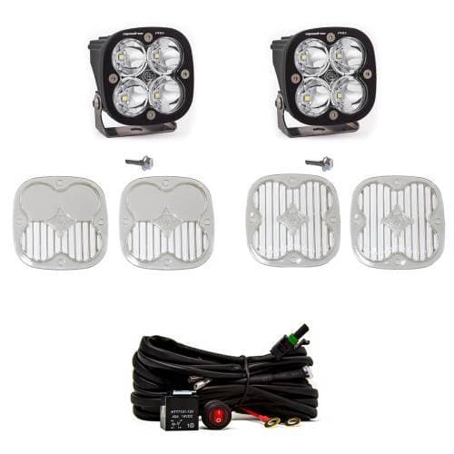 Baja Designs Squadron Pro A-Pillar Light Kit for Ford (2021-25) Bronco / (2022-25) Bronco Raptor, Spot Light Pattern, Clear Lens, Toggle Wiring
