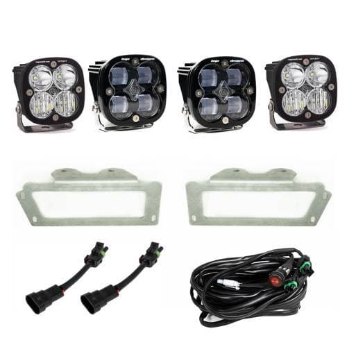 Baja Designs Squadron SAE Fog Pocket Light Kit for Dodge/RAM (2009-10) 1500 / RAM (2011-12) 1500 / (2010-18) 2500/3500, SAE Fog Light Pattern, Clear Lens