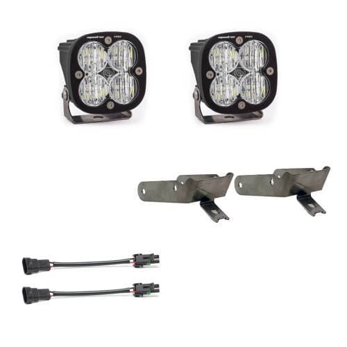 Baja Designs Squadron Pro Fog Pocket Light Kit for Ford (1999-10) F-250/350 Super Duty (Wide Cornering Light Pattern, Clear Lens)